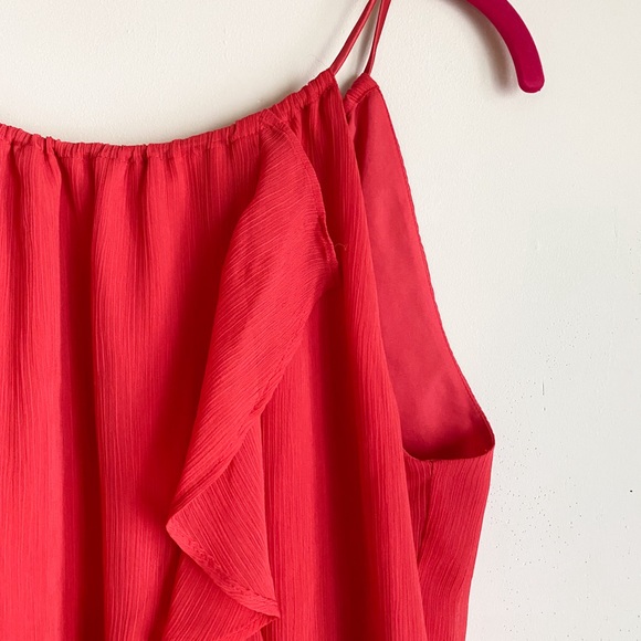 Banana Republic Ruffle Halter Top, Salmon color, Size M - Picture 2 of 7